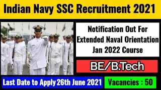 Indian Navy SSC Recruitment 2021 | Indian Navy Recruitment 2021 | Indian Navy Vacancy #Navyjobs #INS