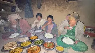This traditional cooking style shows the beauty of rural life |simple living can bring true happines
