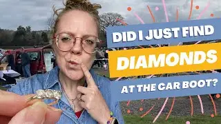 Did I just find Diamonds at the Car Boot Sale??! 💎 Thrifted Gold Ring Jewelry Find with Testing