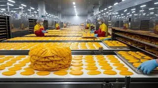 Inside the Dried Mango Factory – How Premium Golden Mango Slices Are Made (Full Process)