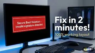 Fix Secure Boot Violation in 2 Mins! 🔴 (100% Works)