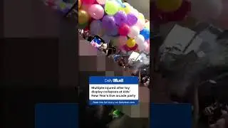 Multiple injured after toy display collapses during kid's New Year's Eve arcade party