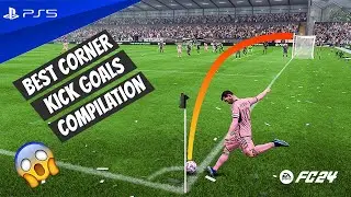 FC 24 - Top Corner Kick Goals Compilation (INSANE) - 4K