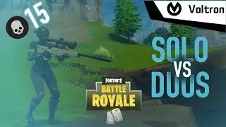 15 Kills Solo vs Duos Clutch Victory Royale - Fortnite Battle Royale Gameplay