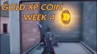 Fortnite* GOLD XP COIN Week 4 Season 4 Chapter 2.