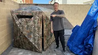 Testing the 2 Person Pop Up Hunting Blind Review | 360&deg; See-Through Camouflage for Hunting