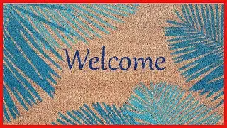 Liora Manne Natura Door Mat - Novelty Designs, Durable Natural Coir & Vinyl Back, Long Lasting Color