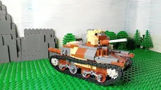 Brickmania Type 95 Ha-Go light tank Build and Review