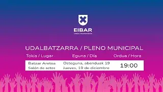 2024-12-19ko Udal Batzarra / Pleno Municipal del 19-12-2024