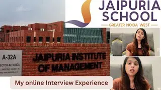 My virtual Interview experience at jaipuria noida #youtube #jaipuriainstitute  #mba #review