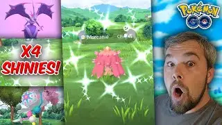 Shiny Mareanie Hunt! Rare Shinies Caught & Naganadel! (Pok&eacute;mon GO)