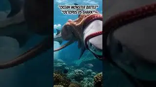 &ldquo;Octopus vs Shark &ndash; Ocean Monster Battle 🐙🦈&rdquo; #wildlife #aivideo