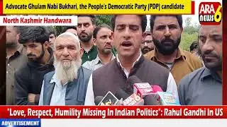 Advocate Ghulam Nabi Bukhari, the People's Democratic Party (PDP) candidate