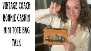 Vintage Coach Bonnie Cashin-Carry Mini Tote Bag Talk