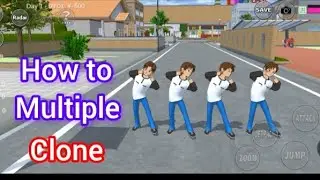 How to make multiple clones of a character sakura school simulator || WaqasGamerz