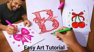3 Beautiful & Easy Drawings 🌸 | Easy Art Tutorial for Beginners | Step by Step