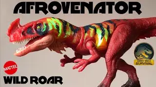 Jurassic World Survival Wild Roar Afrovenator! #mattel #jurassicworld 
