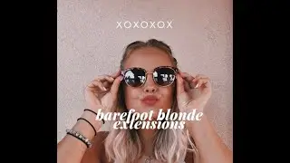 How I clip in my BAREFOOT BLONDE EXTENSIONS || dakotah