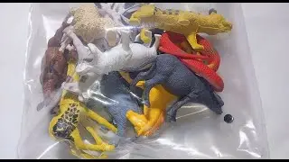3:01 Mintues Unboxing ASMR animals : Cow, 🐕, Horse, 🦁 & Exotic Friends