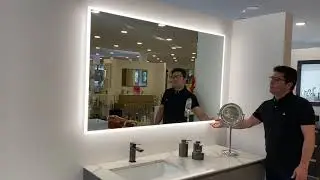 Modern LED 60x36&rdquo; Milan Vanity Mirror BAT.VAM.MIL.60.36.GL.GLA