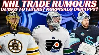 NHL Trade Rumours - Canucks, Flyers, Bruins, CBJ, Kraken, NHLPA Survey, Nurse Hearing
