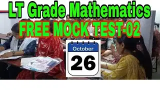 LT grade Mathematics Free Mock test by Maan sir #ltmaths #tgtmaths #pgtmaths🥰