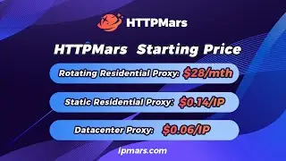 Starting prices for HTTPMars's three residential proxies #http #https #proxy