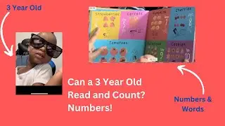 Can a 3 year old read? Easy Numbers & Words 1 to 10