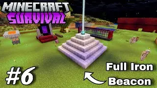 I Built a Complete Iron Beacon in Minecraft Survival!!