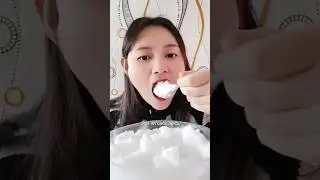 Soft ice eating #icemukbang #buzasmr #asmr