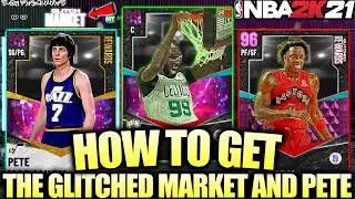 HOW TO GET DARK MATTER PETE MARAVICH AND UNLOCK THE GLITCHED MARKET IN NBA 2K21 MYTEAM