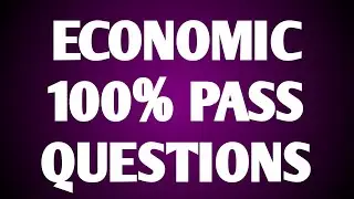 INTER ECONOMIC IMPORTANT QUESTIONS|ECONOMIC MODEL PAPER|INTER ECONOMIC|ECONOMIC TIPS|ECONOMIC INTER