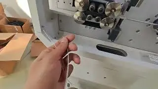 Wire stripping machine for OD 0.6mm#machine #wirestraighteningcuttingmachine 