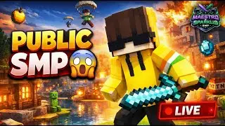 🔥 PUBLIC MINECRAFT SMP LIVE 😱 | OP Survival Fun 🔥@SAYAM_GAMERz &times; @ItsMaestro