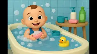 Bath Time Song for Kids 🛁| Let Kids Enjoy Bath Time🚿| Nursery Rhymes for Kids| Splash Splash Fun