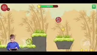 👀 КРАСНЫЙ ШАР против ЧЕРНОГО КВАДРАТА #1 игра Red Ball 5 #какышкух
