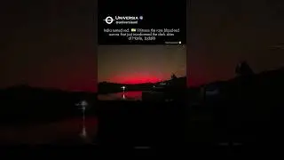 Blood-Red Aurora Over India! 🇮🇳🔴