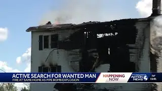 Troopers actively searching for wanted man near massive fire at Westmoreland County home