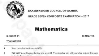 GRADE 7 COMPOSITE EXAMINATION -2017