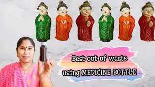 Best out of waste| Buddha statue making using plastic bottle| #plasticbottlereuseidea | DIY