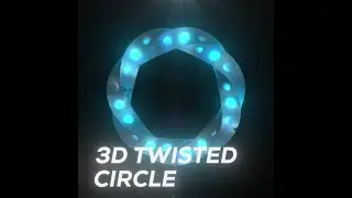 3D twisted Circle - aftereffects & element3D