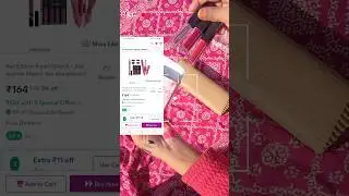Meesho find 4✅️🔥164 liptick eyeliner and hair  straightener|meesho combo offers #meesho #unboxing