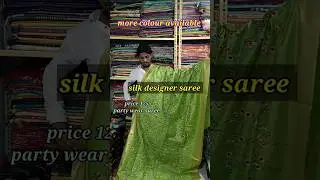 jaishree silk embroidery design saree/#linensilk #embroiderysaree