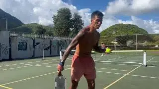 Pickleball Singles Match gets HEATED
