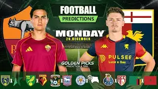 PREDICTIONS FOOTBALL TODAY 29 DECEMBER | SERIE A | CHAMPIONSHIP | AFRICA CUP OF NATIONS | BETTING TI