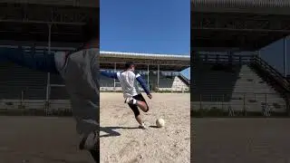 Every shot counts. Every miss teaches at 40+ #ShootingPractice #SoccerTraining #FootballGrind #fun
