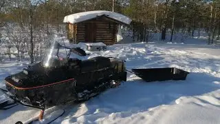 самодельный снегоход,  обзор, закрытие сезона