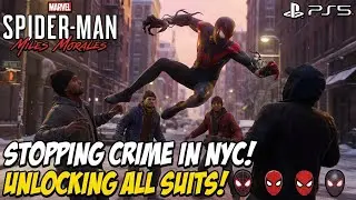 Spider-Man Mile Morales PS5 | Side Missions & Unlocking Spider Suits | Walkthrough in Shorts Style