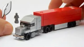Microscale Lego Long-Haul Truck with Trailer (MOC - 4K)