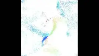Vicsek model simulation